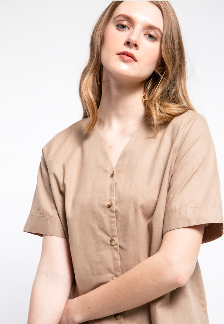 V-neck Blouse