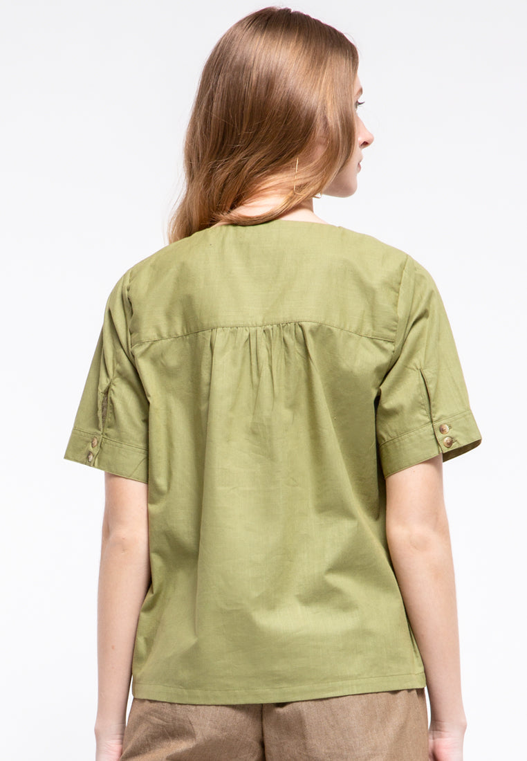 V-neck Blouse