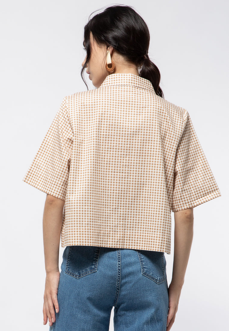 Short Sleeve Crop Shirt