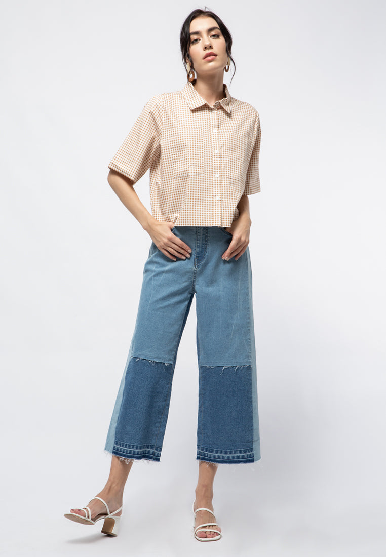 Short Sleeve Crop Shirt