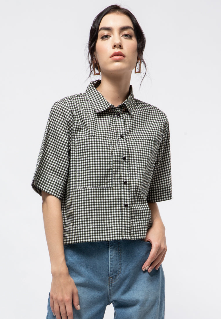 Short Sleeve Crop Shirt