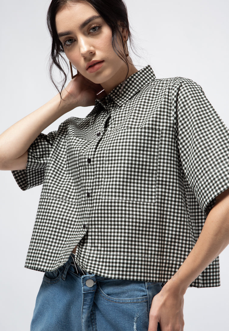 Short Sleeve Crop Shirt
