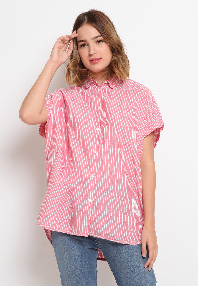 Short Sleeves Loose Blouse