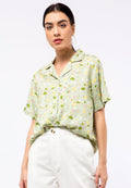 Printed Pyjamas Collar Shirt