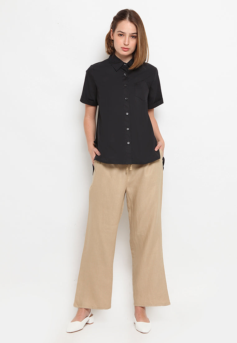 Short Sleeve A-line Blouse