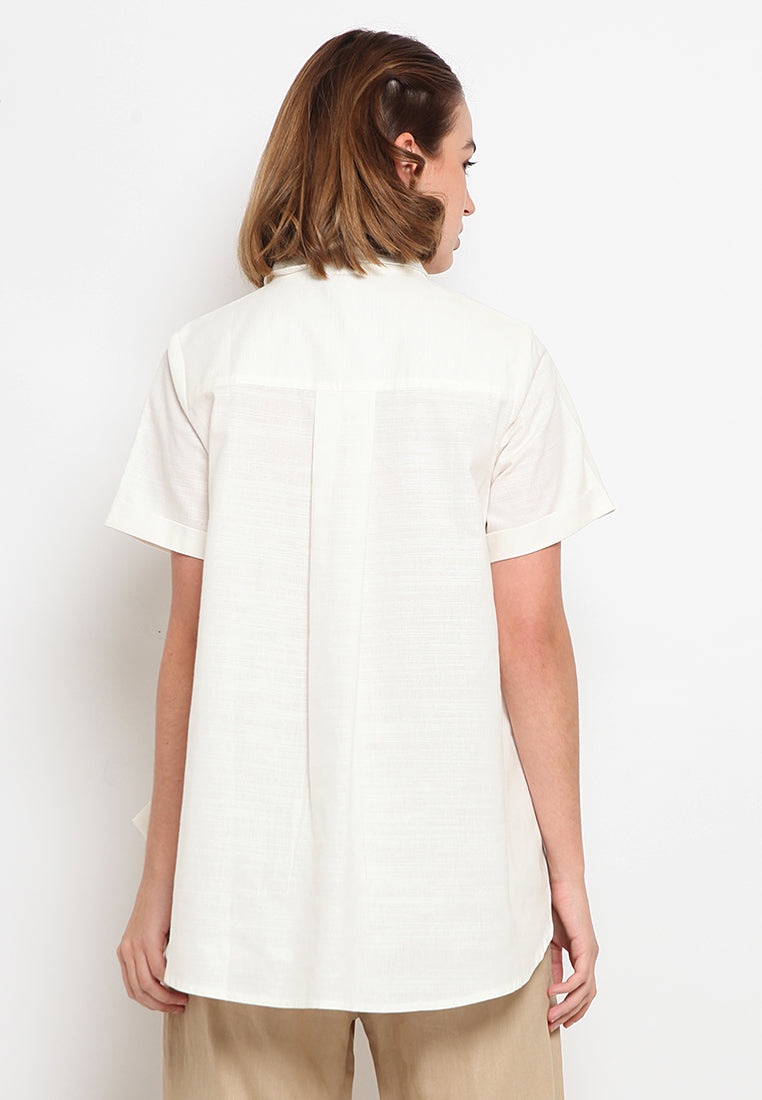 Short Sleeve A-line Blouse