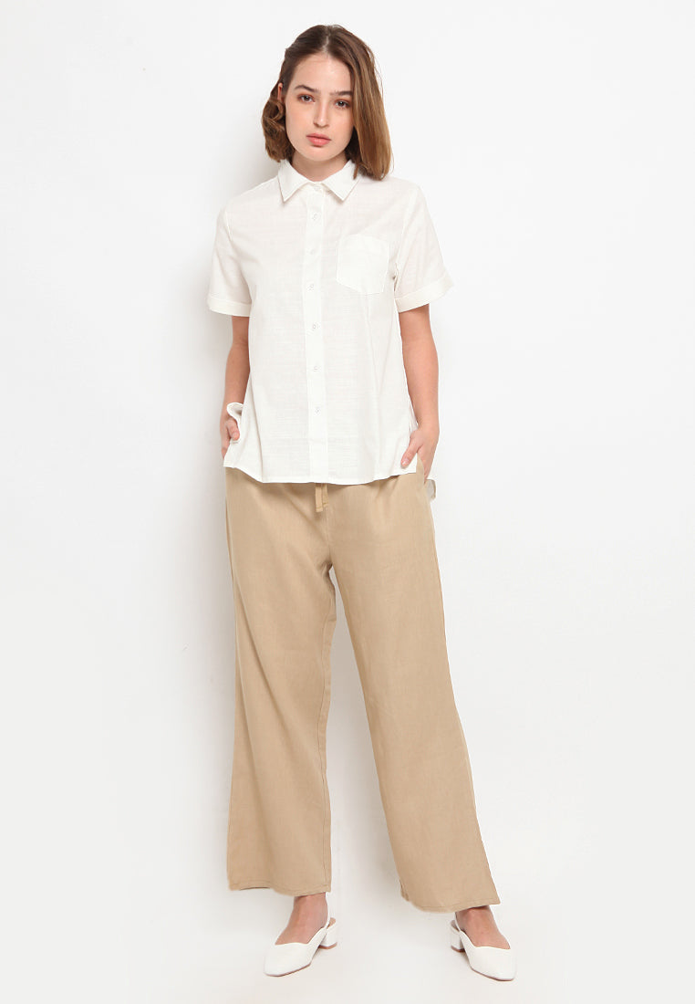 Short Sleeve A-line Blouse