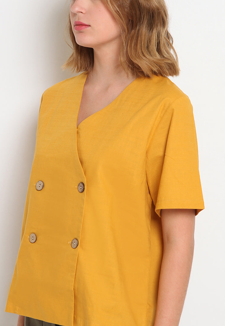 Double Breasted Blouse