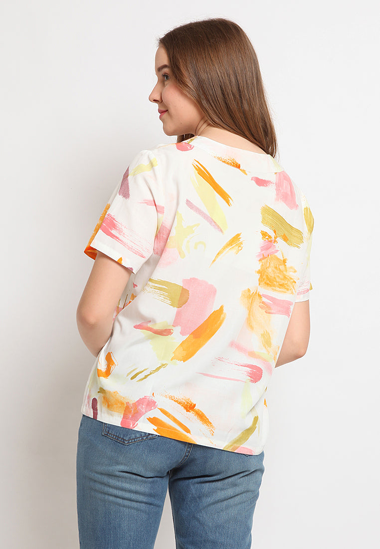 Printed Boxy Blouse
