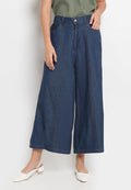 Wide Leg Chambray Cullotes