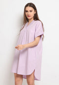 Open Collar Mini Dress