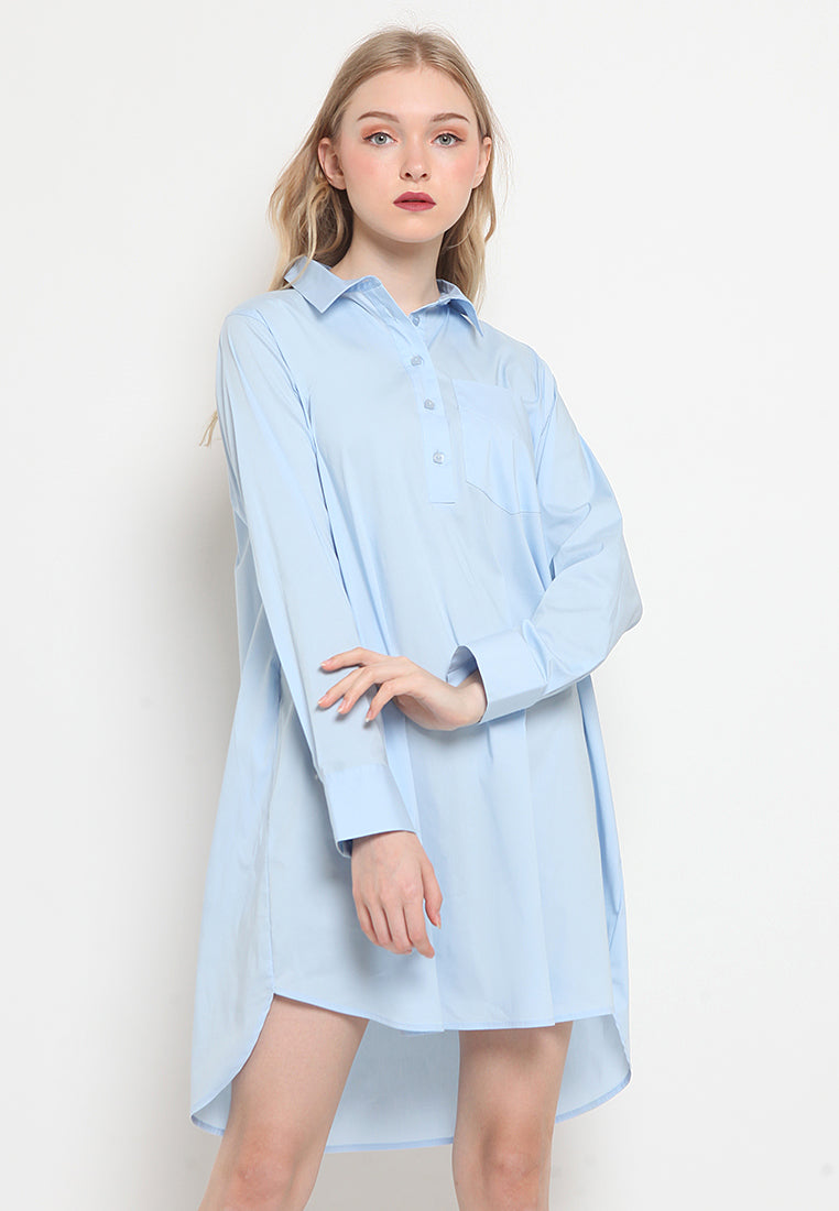 Short Dress with Hi-Lo Bottom