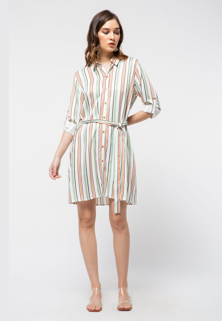 Stripes Shirt Dress