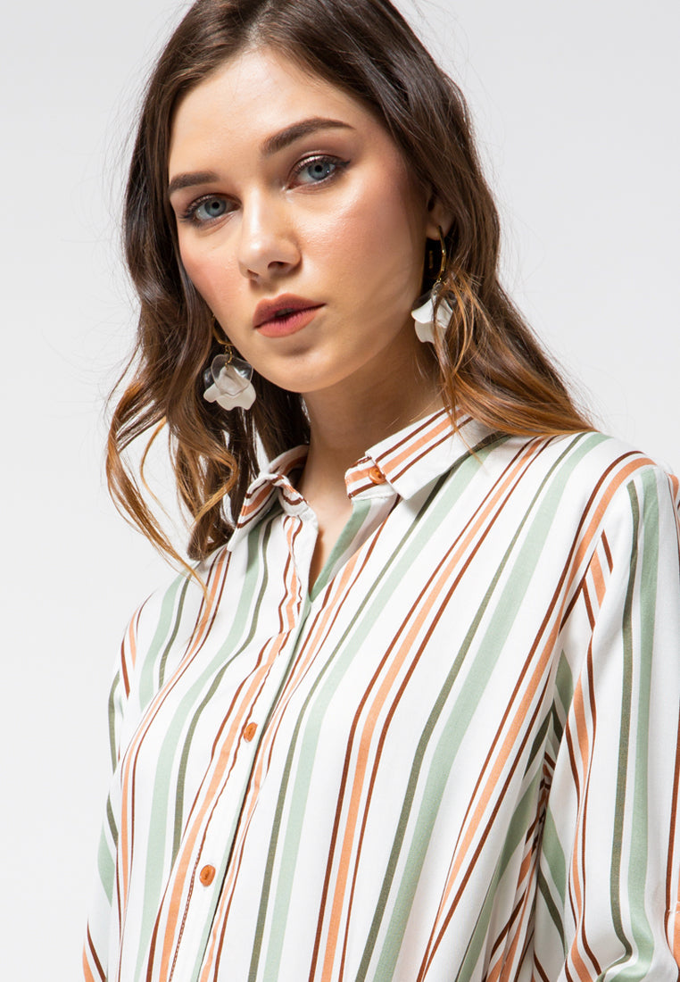 Stripes Shirt Dress