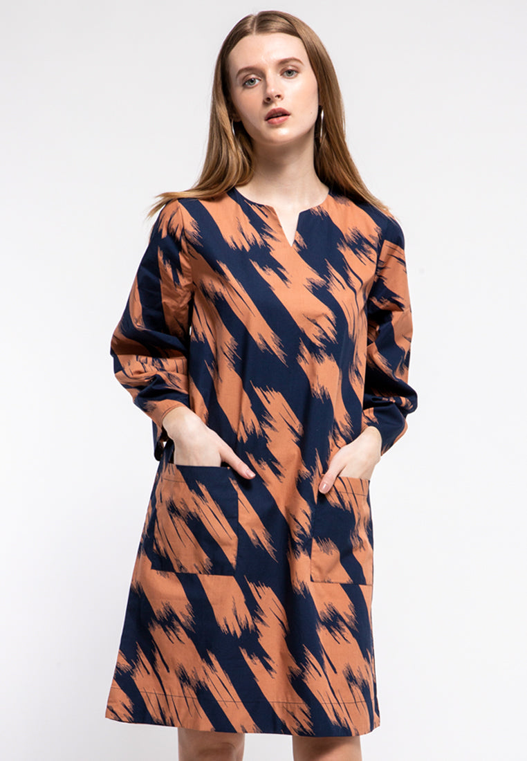 Abstract Shift Dress