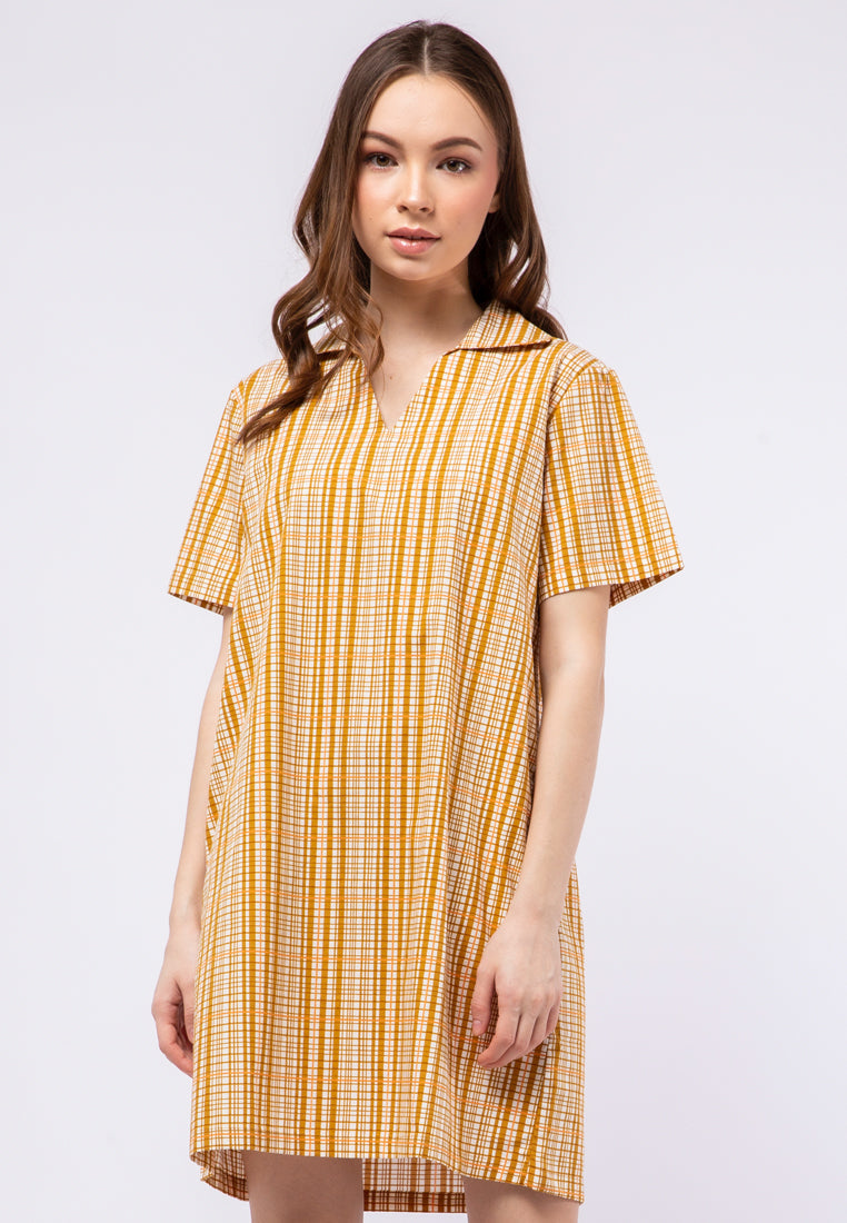 A-line Printed Short Dress