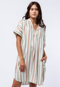 Pyjama Collar Short Dress