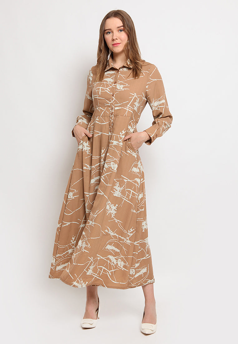 Fit & Flare Maxi Dress