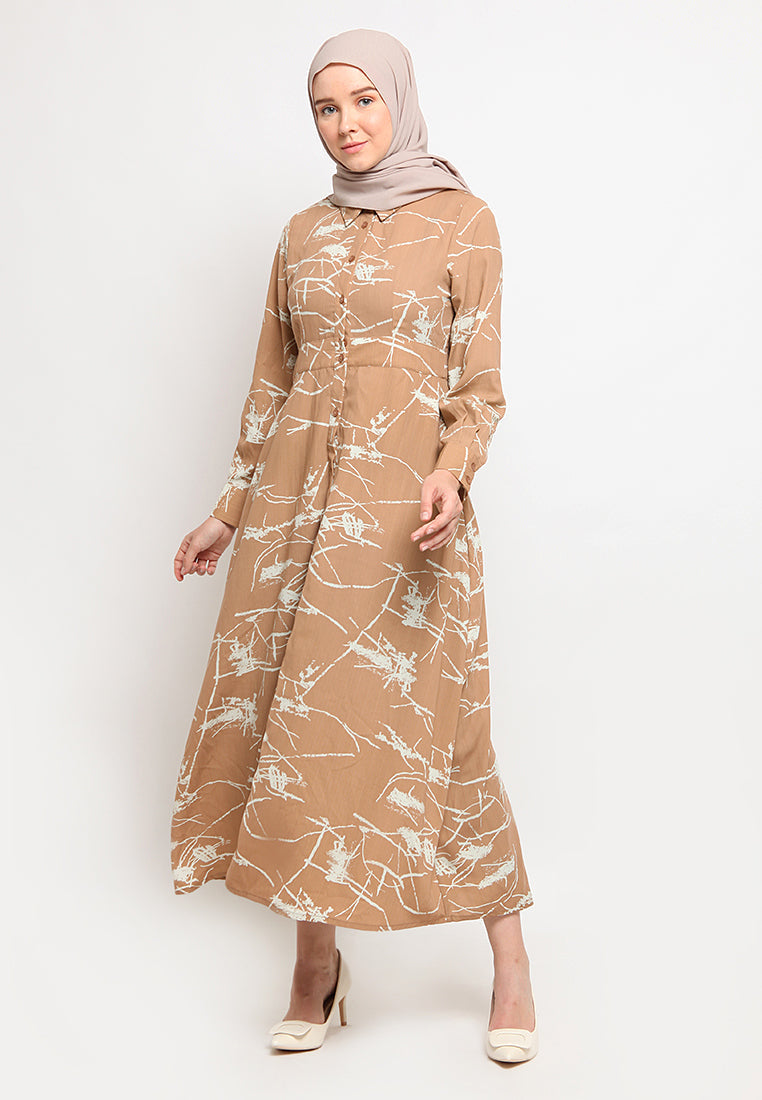 Fit & Flare Maxi Dress