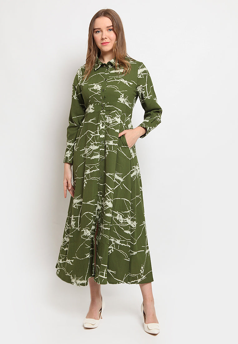 Fit & Flare Maxi Dress