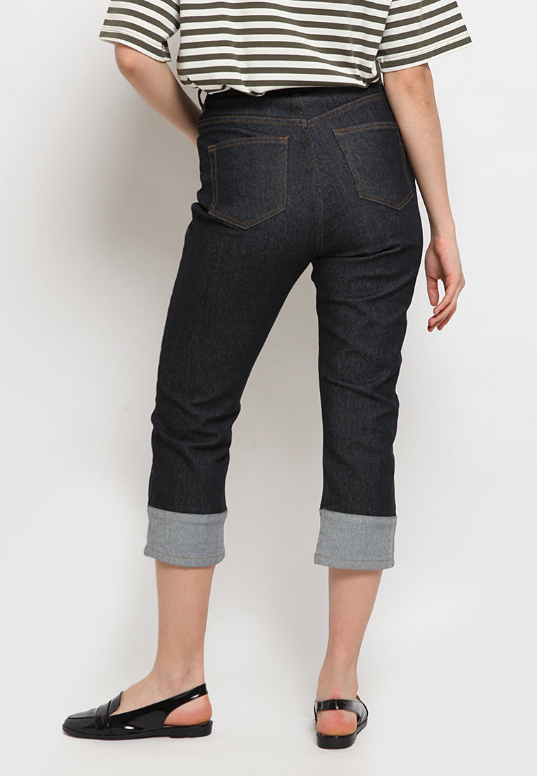 Denim Cropped Pants