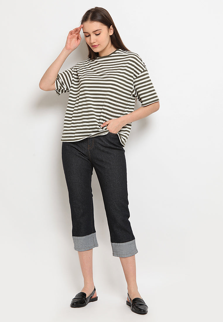 Denim Cropped Pants