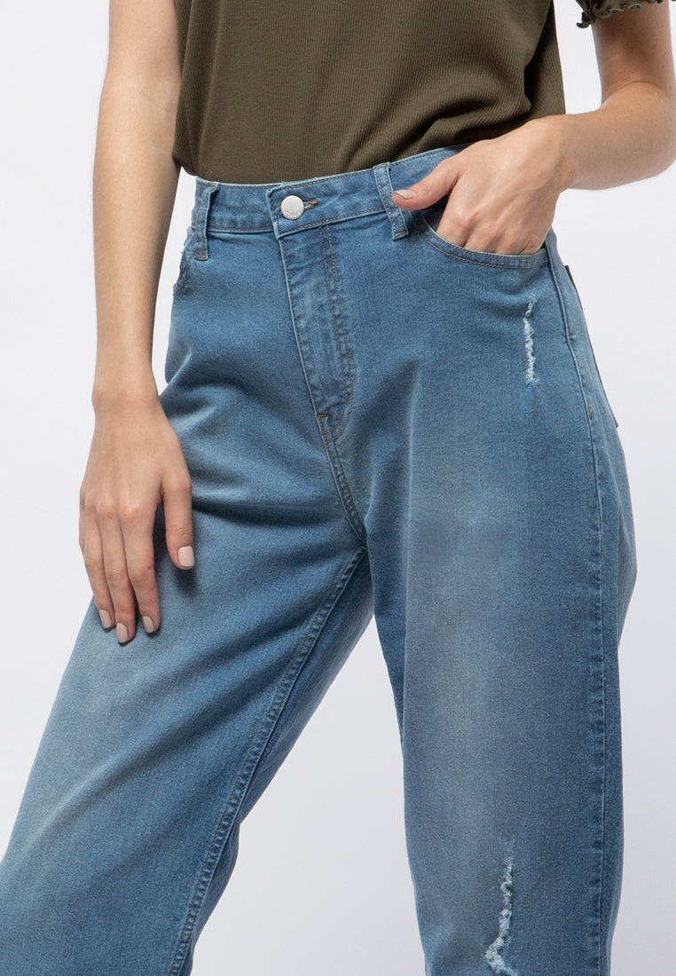 Straight Fit Denim Pants