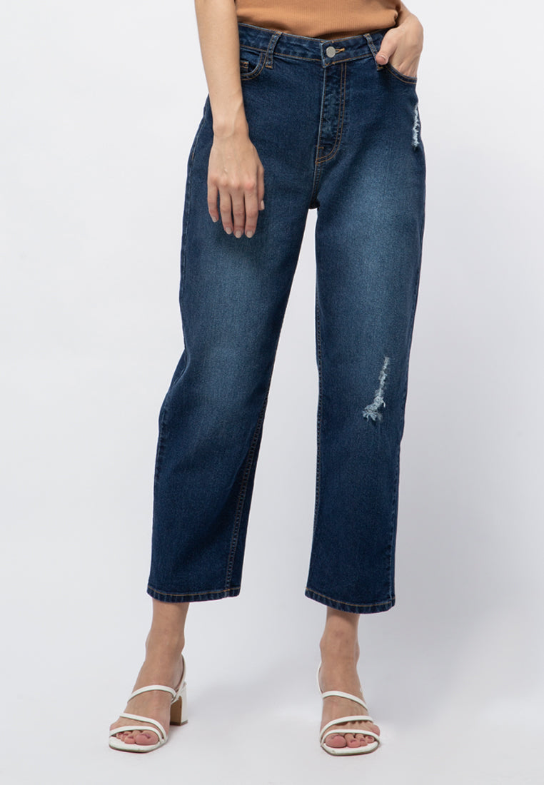 Straight Fit Denim Pants