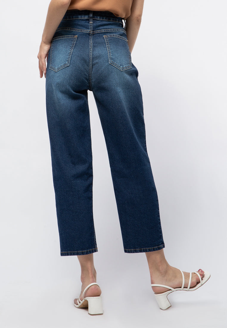 Straight Fit Denim Pants