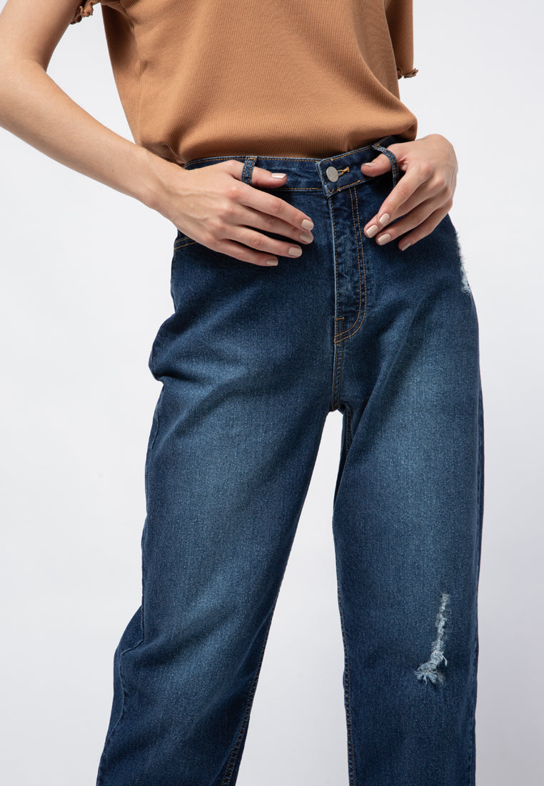 Straight Fit Denim Pants