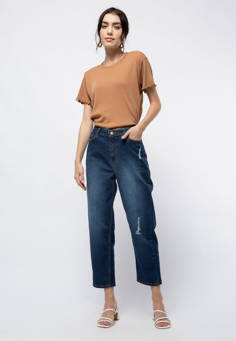 Straight Fit Denim Pants
