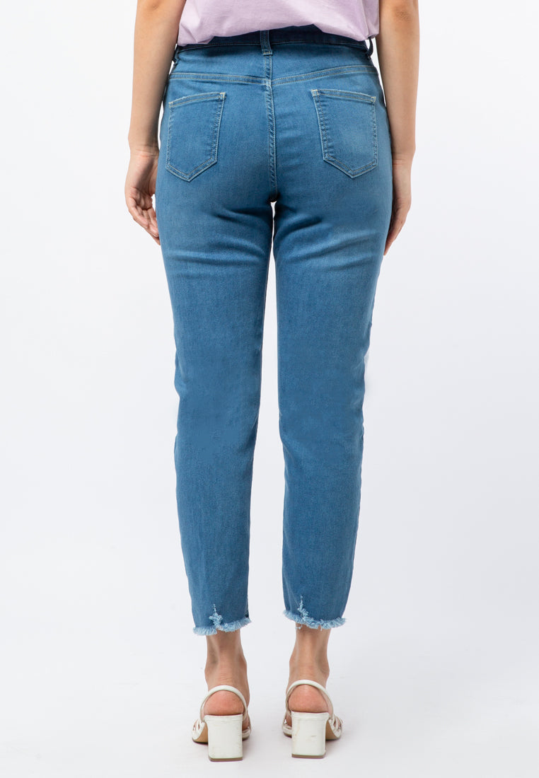High Waist Skinny Denim Pants