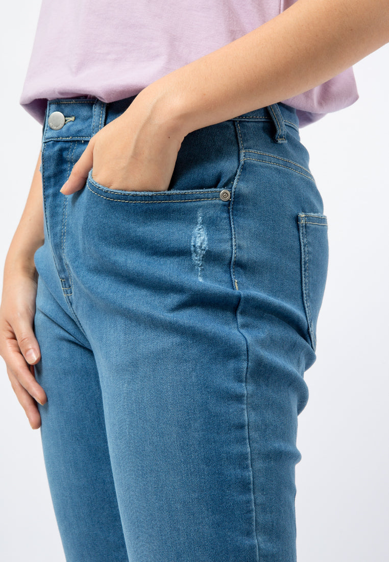 High Waist Skinny Denim Pants