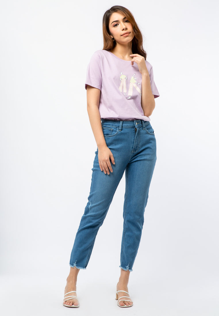 High Waist Skinny Denim Pants