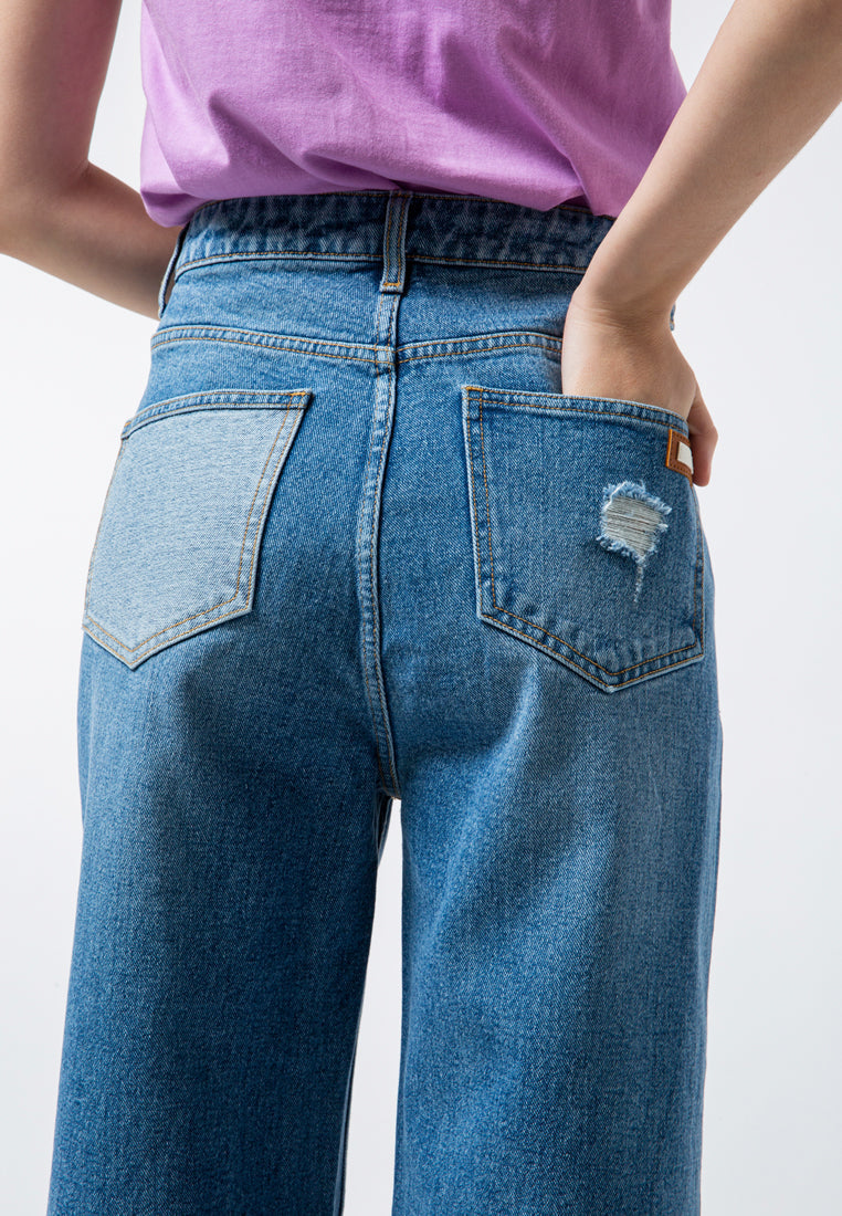 Straight Denim Pants