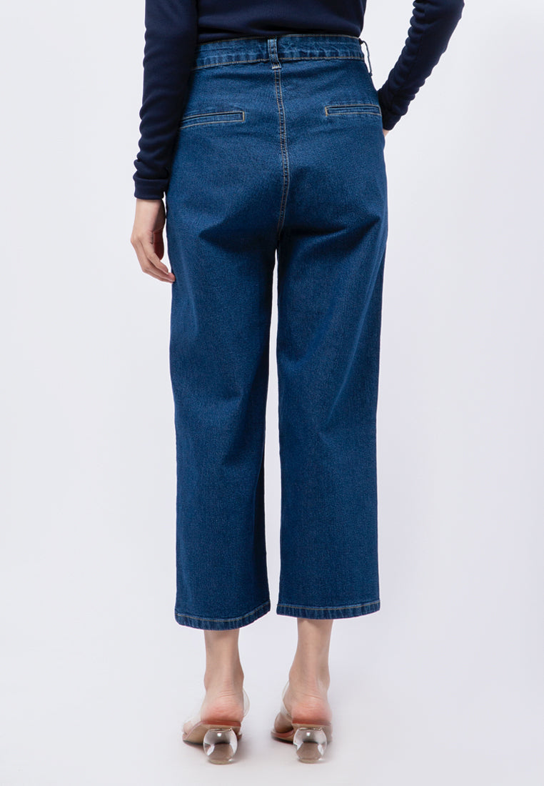 Denim Pants with Patch Pocket