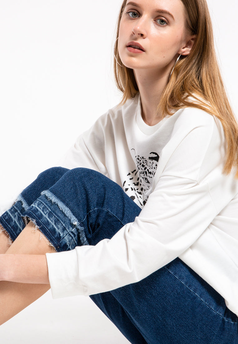 Ripped Hemline Denim