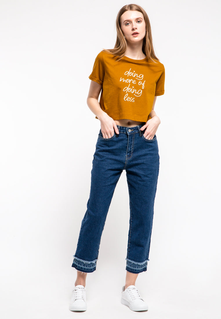 Ripped Hemline Denim