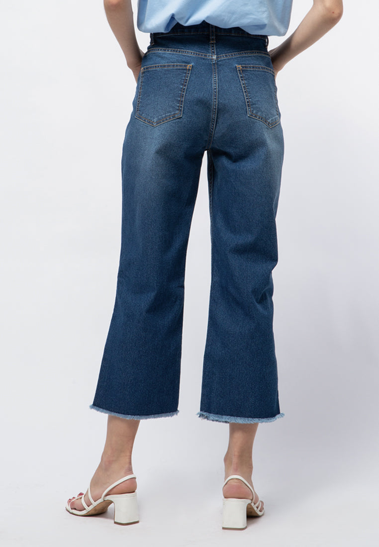 Patchwork Denim Pants