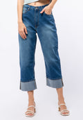 Highwaist Rolled Up Denim Pants