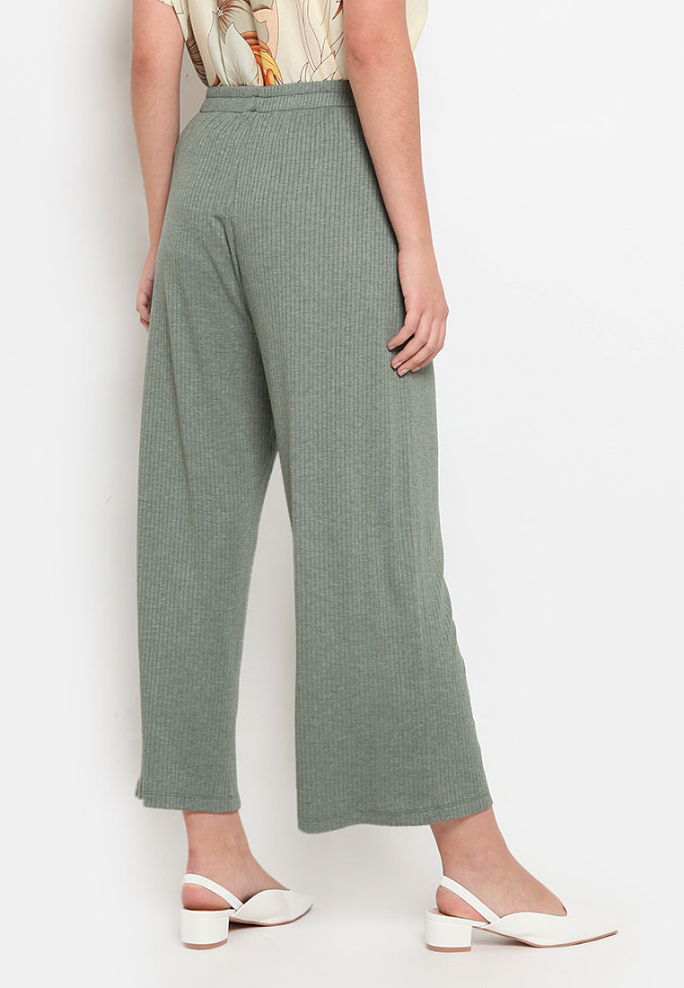 Cropped Elastic Pants