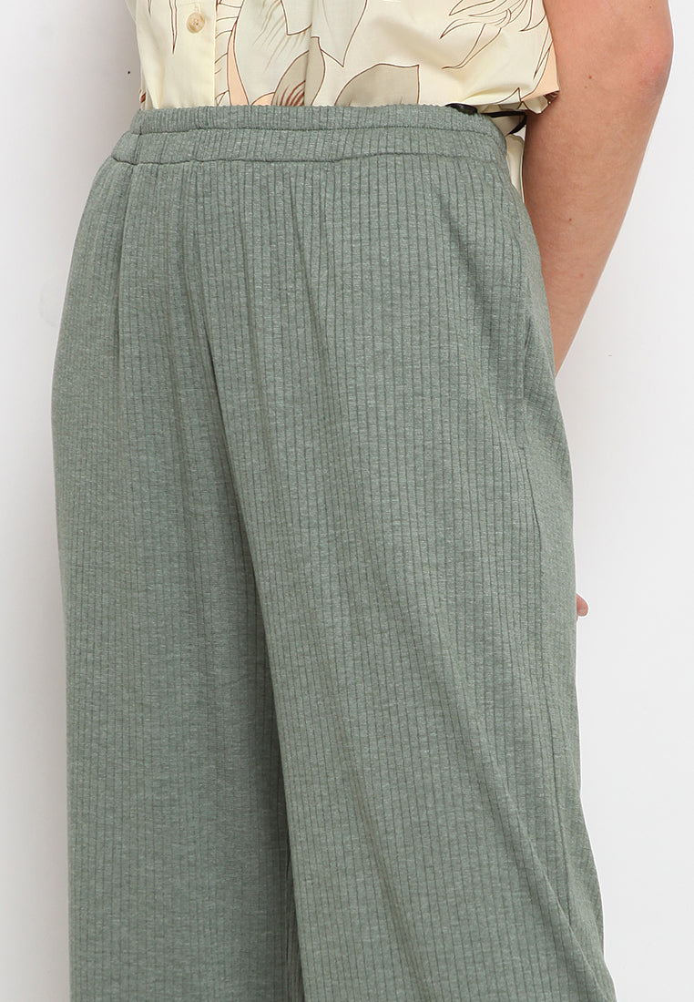 Cropped Elastic Pants