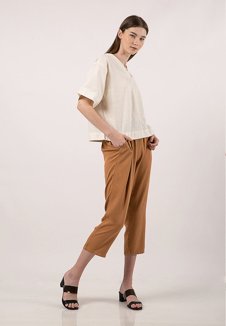 Cropped Straight Pants