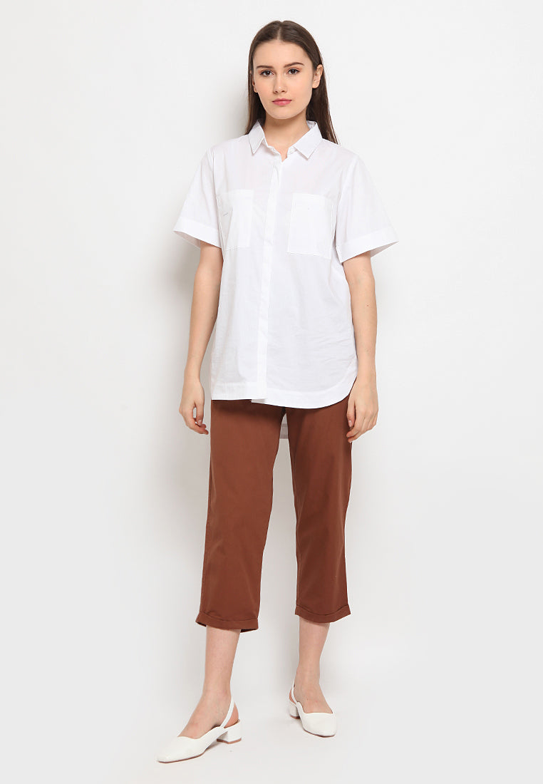 Tapered Fit Crop Pants