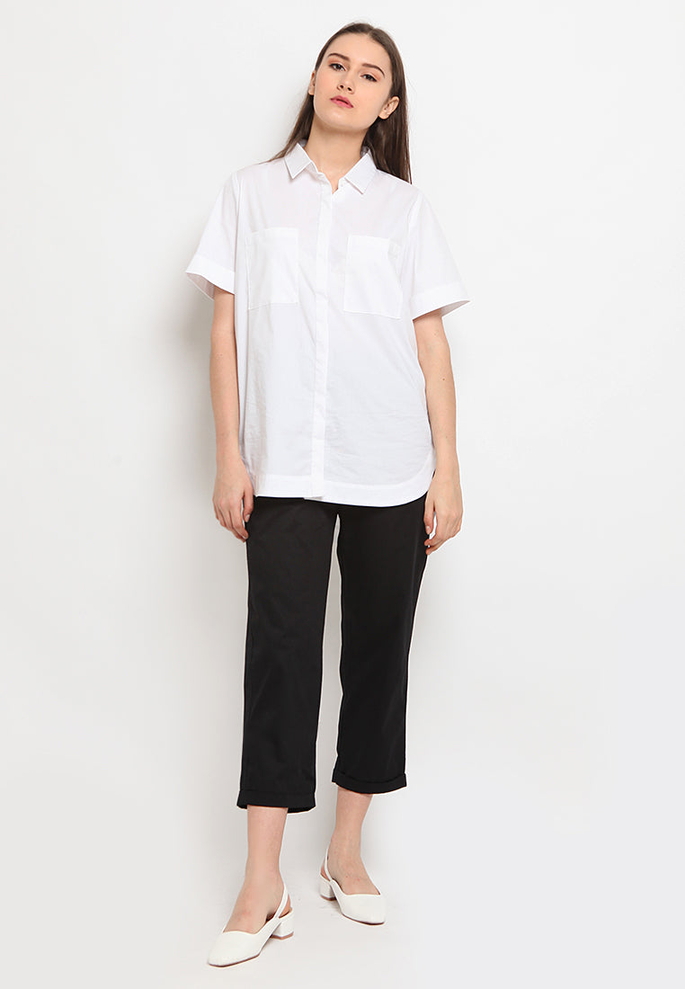 Tapered Fit Crop Pants