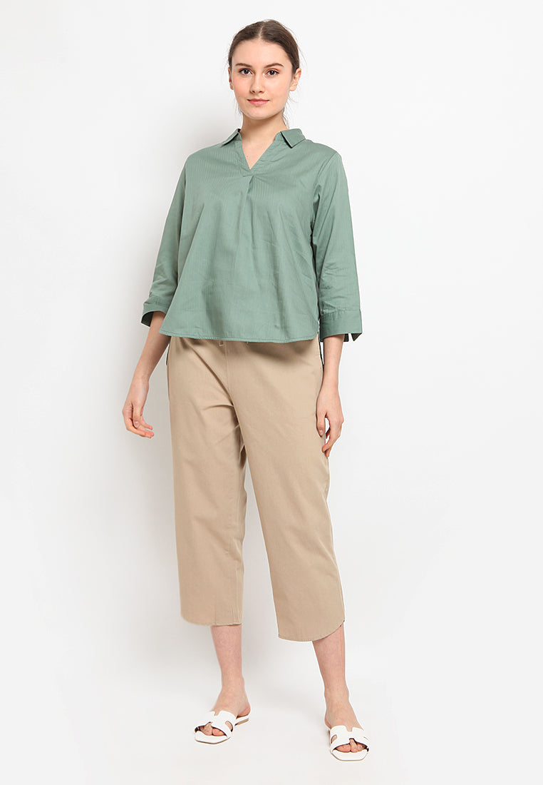 High Waist Crop Pants