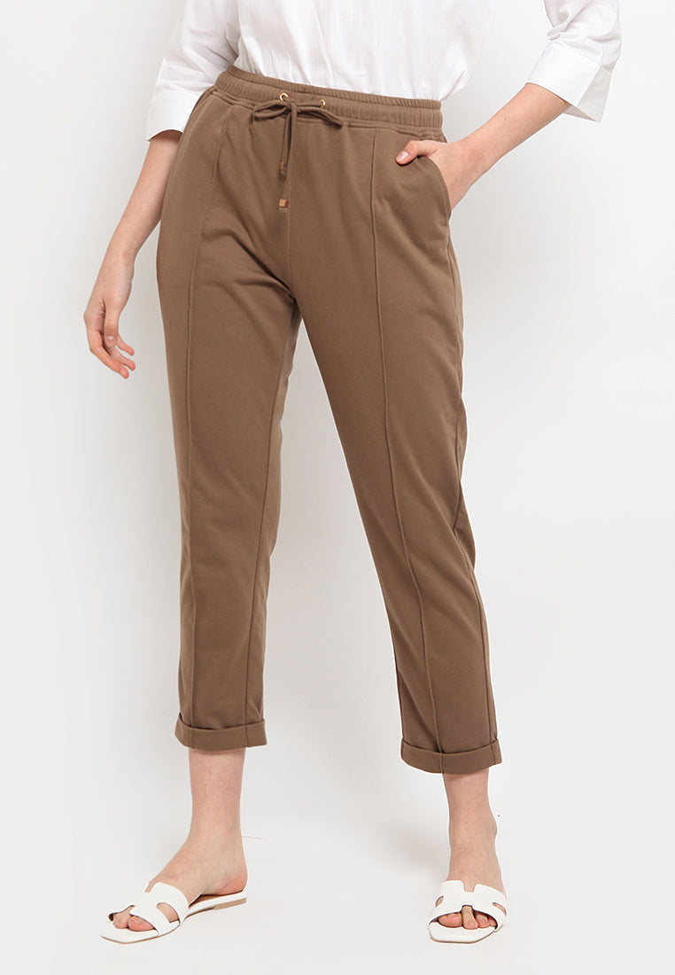 Crop Sweatpants with Drawstring