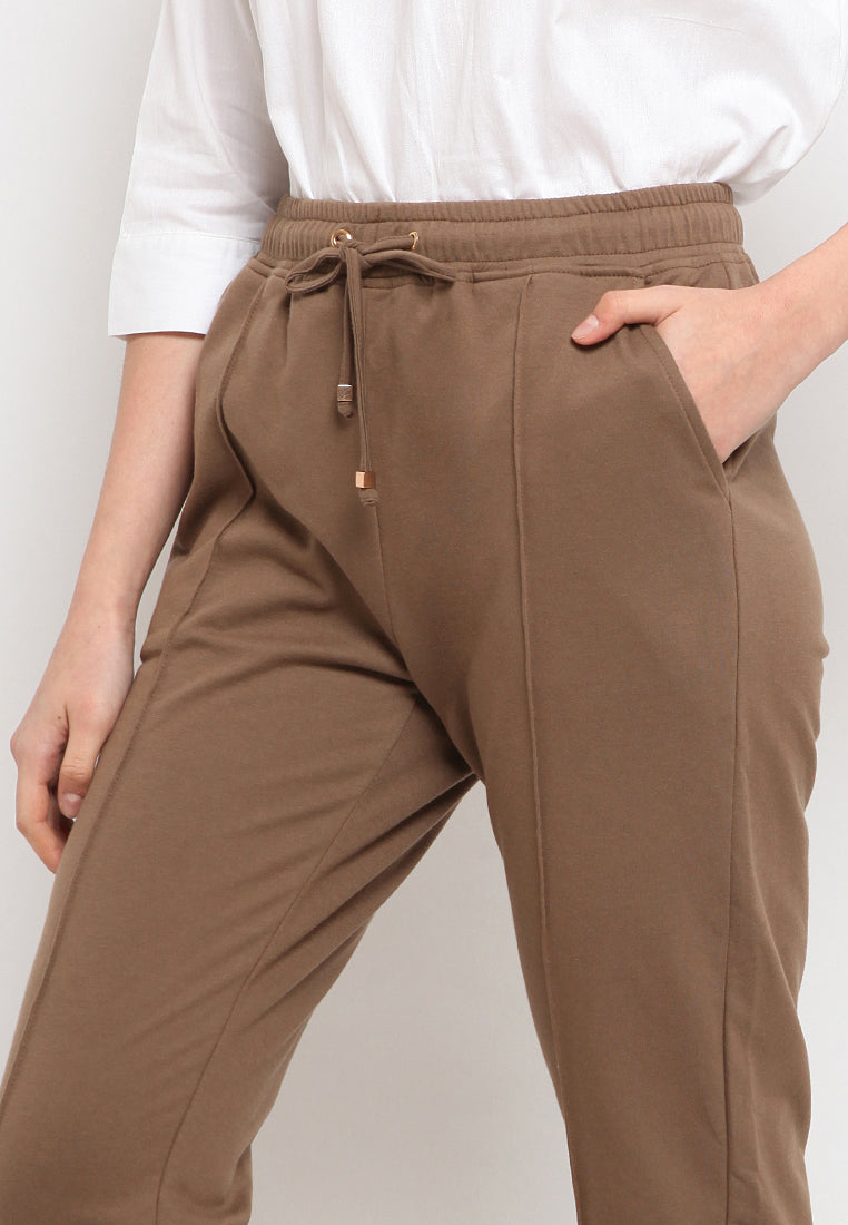 Crop Sweatpants with Drawstring