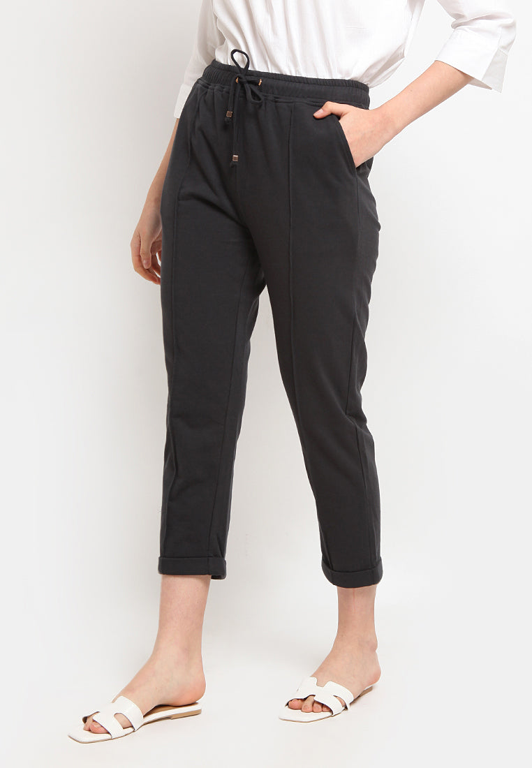 Crop Sweatpants with Drawstring