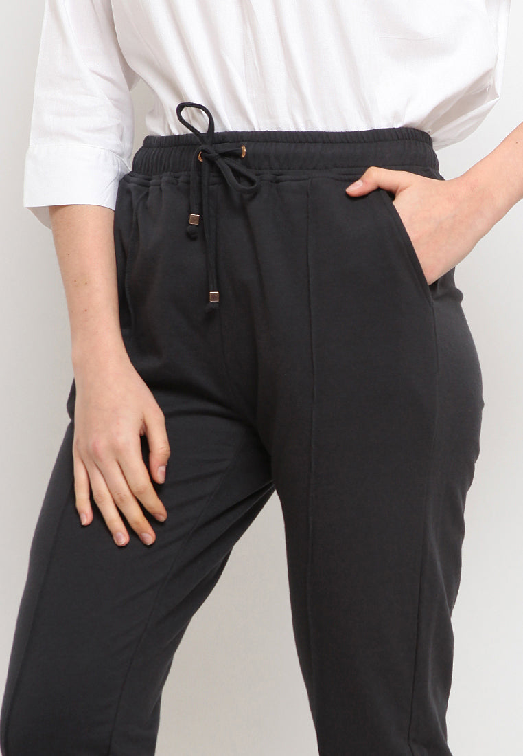Crop Sweatpants with Drawstring